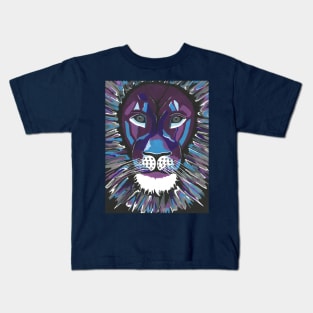 FIERCE Lion Painting Kids T-Shirt